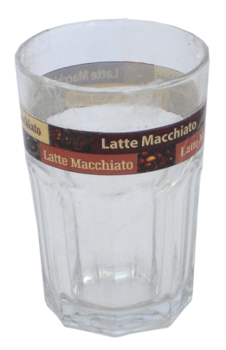 Glas Latte Macchiato Dekor 400 ml
