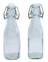 Glasflasche 250 ml  19,0 cm x 5,5 x 5,5 cm