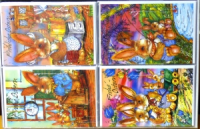 Grußkarten Ostern 100er Karton, 11,5x17,5 cm