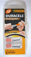 Batterien für Hörgeräte Duracell DA13 6er Blister