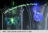 LED Leuchtschmetterling/ Blüte 6/9 cm