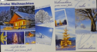 Weihnachten "Landschaftsmotive "11,5x17 cm-100 er Karton