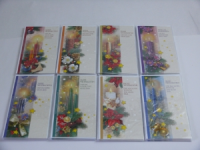 Weihnachtskarten Kerzen 9,5x18cm 100er Karton