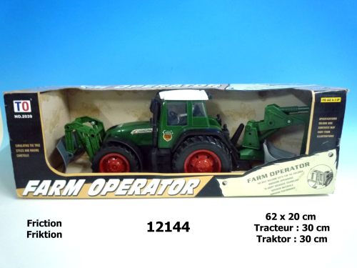 Traktor 30cm Friktion + Geräte