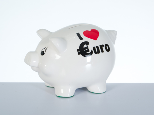 Sparschwein "I Love Euro"