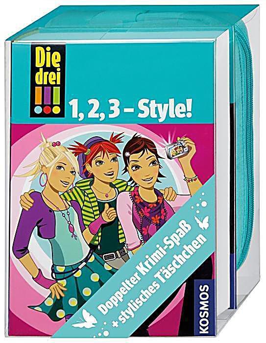 Die Drei!!! 1,2,3 Style Buch und Kosmetiktasche empf.VK 12,99 €