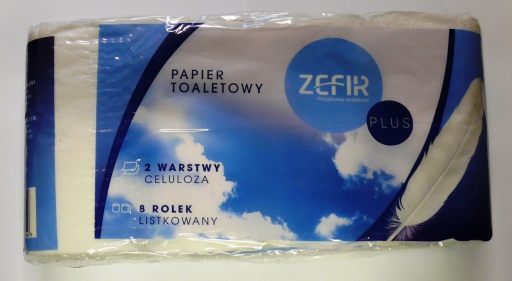Zefir Toilettenpapier 8 Rollen 2 lagig 150 Blatt ab 1,49 €
