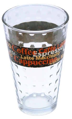 Glasbecher Coffee 8,7 x 13,5 cm