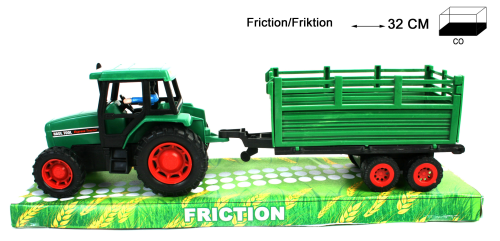 Traktor 32cm m. Friktion
