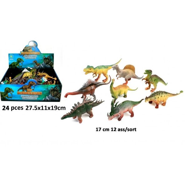 Dino Tiere 17 cm 12 fach sortiert