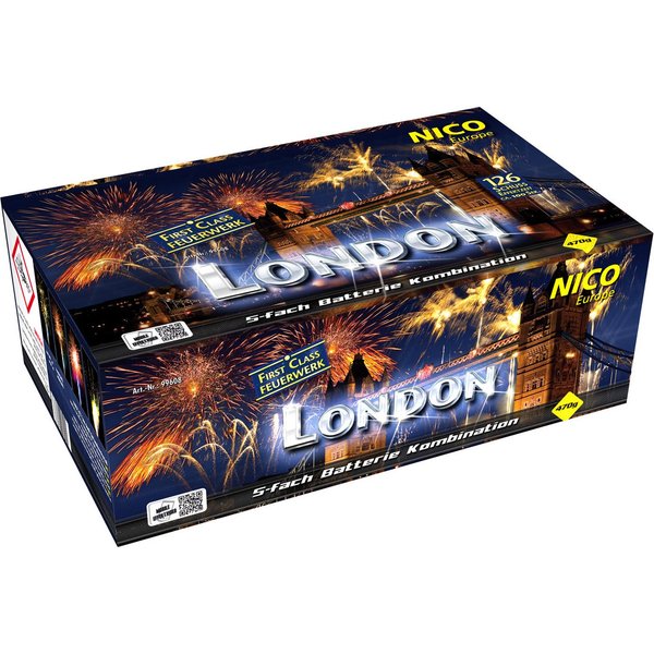 Feuerwerk Batterie London 126 Schuss