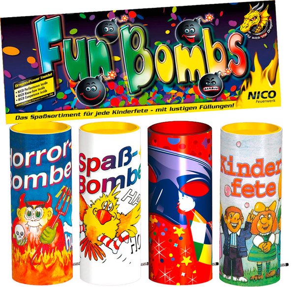 Fun Bombs 4er Btl. Tischfeuerwerk