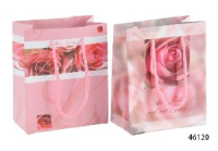 Geschenktüte Rosen Dekor 11x6,5x13,5 cm