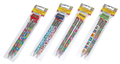 Jumbo Bleistifte, 2er Pack + Spitzer