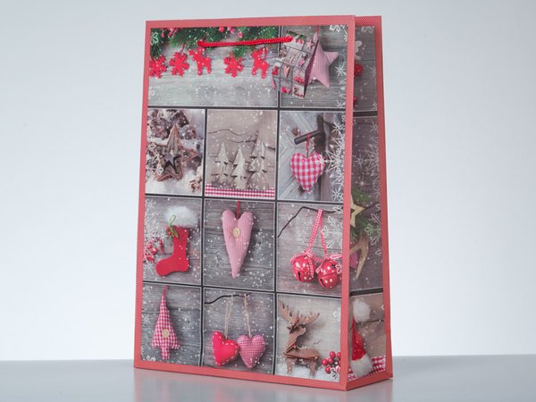 Geschenktüte Weihnachten A4   25 x 34 x 9 cm cm sortierte Motive