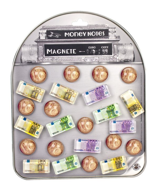 Money Notes Magnete 5 fach sortiert