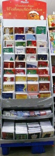 Display Weihnachtskarten + Geschenkanhänger