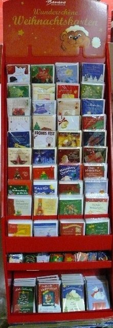 Display Weihnachtskarten + Geschenkanhänger