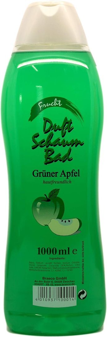 Duft Schaumbad Grüner Apfel 1000 ml ab 0,89 €